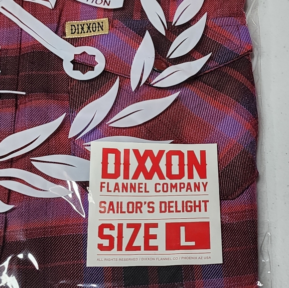 DIXXON FLANNEL - SAILOR'S DELIGHT Flannel Shirt - Women's Large - Picture 8 of 11